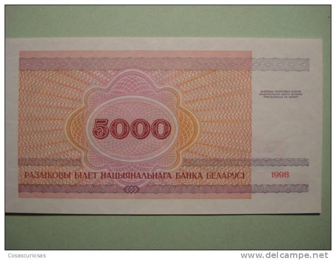 9367 BELARUS BIELORUSIA   5000 RUBLAS       AÑO / YEAR  1998 UNCIRCULATED SIN CIRCULAR - Bielorussia