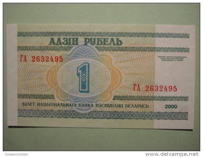 9369 BELARUS BIELORUSIA   1 RUBLA       AÑO / YEAR  2000 UNCIRCULATED SIN CIRCULAR - Belarus