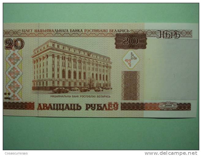 9373 BELARUS BIELORUSIA   20 RUBLA S      AÑO / YEAR  2000 UNCIRCULATED SIN CIRCULAR - Belarus