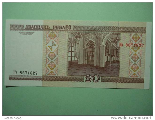 9373 BELARUS BIELORUSIA   20 RUBLA S      AÑO / YEAR  2000 UNCIRCULATED SIN CIRCULAR - Belarus