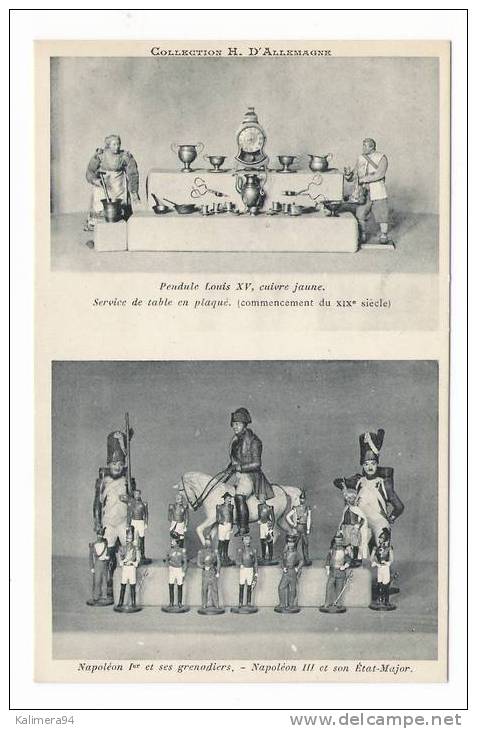 Collection  H. D´ ALLEMAGNE  ( Jouets XVIIIe Siècle ) /  PENDULE LOUIS XV + NAPOLEON 1er....GRENADIERS....NAPOLEON III - Objets D'art