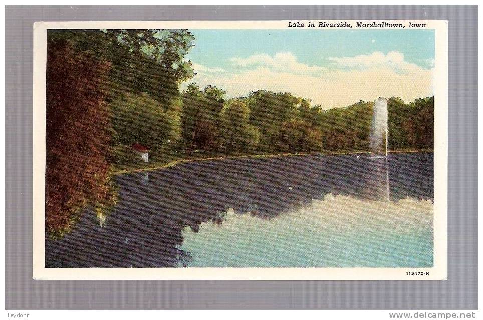 Lake In Riverside, Marshaltown, Iowa - Sonstige & Ohne Zuordnung