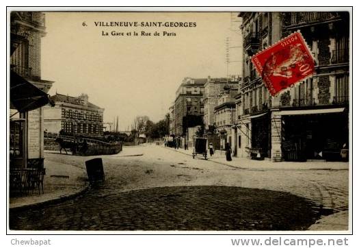 Villeneuve-Saint-Georges - La Gare Et La Rue De Paris   -  6 - Villeneuve Saint Georges