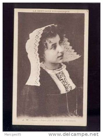 Jeune Fille De Baud édit.waron N° 6200 Coiffe Costume Belle Carte - Baud