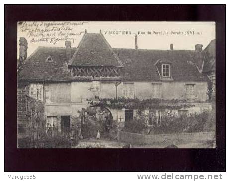 Vimoutiers Rue Du Perré Le Porche édit.richer Manoir ,  Belle Carte - Vimoutiers