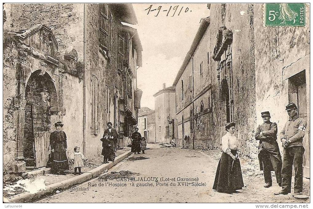 CASTELJALOUX - La Rue De L'Hospice - Casteljaloux