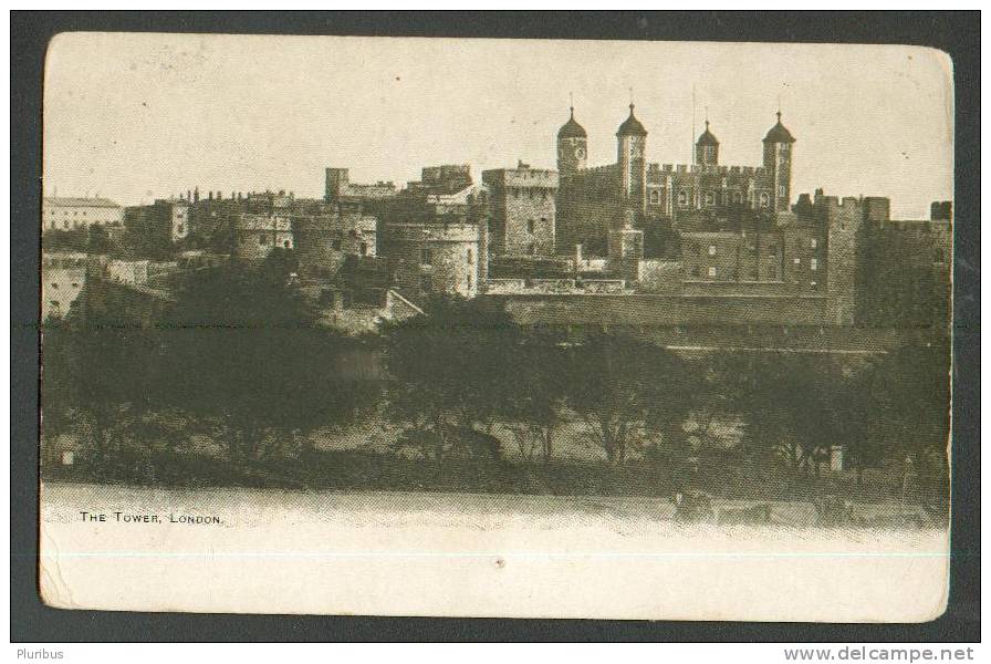 LONDON , THE TOWER, VINTAGE POSTCARD - Tower Of London