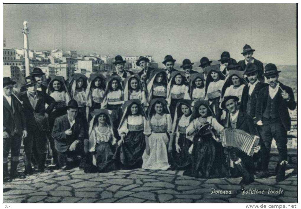 POTENZA COSTUMI  FOLKLORE  VIAGGIATA COME DA FOTO ITALY ITALIE - Costumi