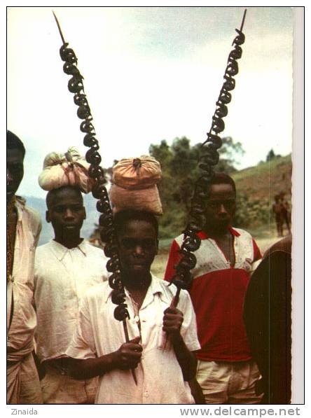 CARTE POSTALE DU RUANDA - AUTOUR DU LAC KIVU - CAR PUB HEPARGITOL - Ruanda Urundi