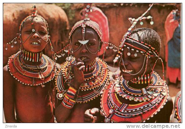 CARTE POSTALE - MAASAI GIRL - Kenia