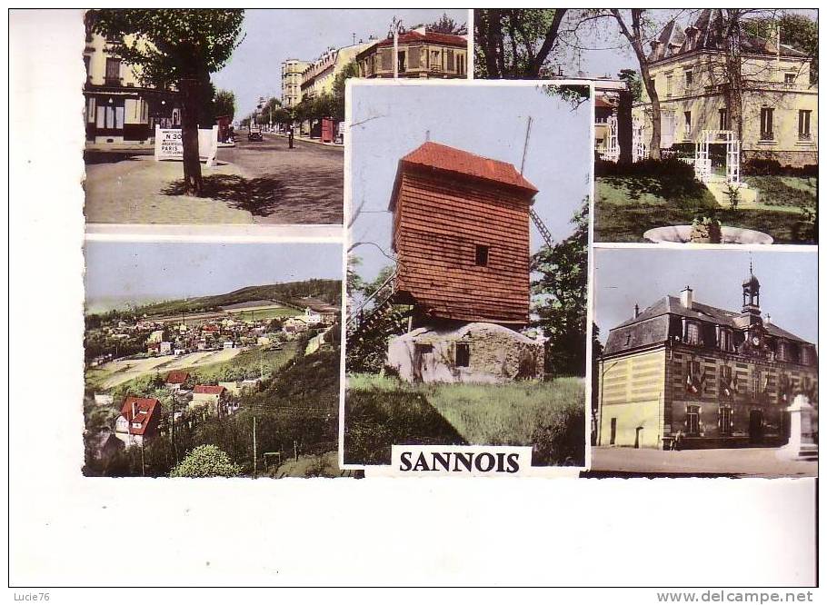 SANNOIS -  5 Vues - Au Centre, Le Célèbre Moulin - N°  11 870 - Sannois