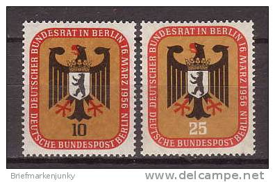 3094) Berlin Mi.Nr.136-37 Postfrisch ** - Unused Stamps