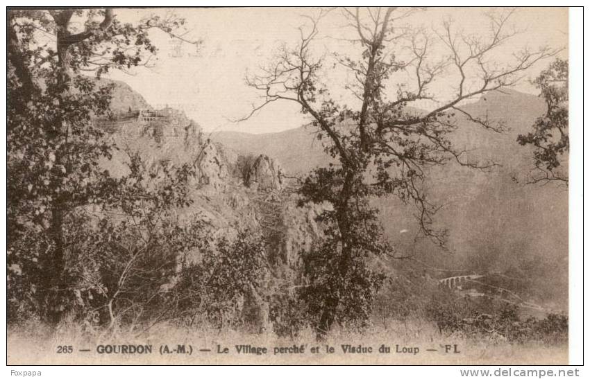 GOURDON Le Village Perché Et Le Viaduc Du Loup - Gourdon