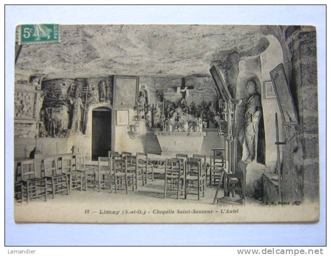 CPA 78 - LIMAY - Chapelle Saint Sauveur - Autel - Limay