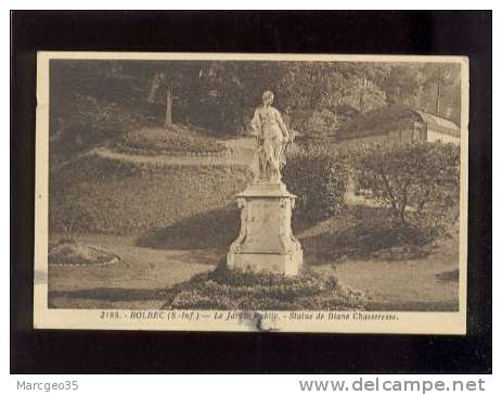 Bolbec Le Jardin Public Statue De Diane Chasseresse édit.mellet N° 2195  Belle Carte - Bolbec