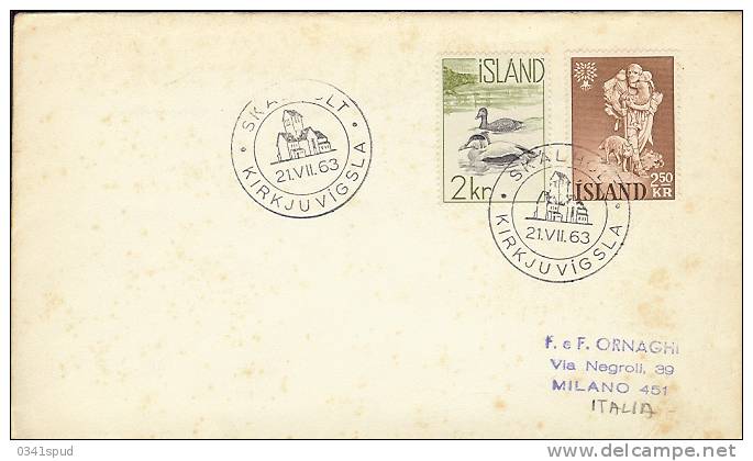 1963  Islande  Islanda Iceland - Covers & Documents