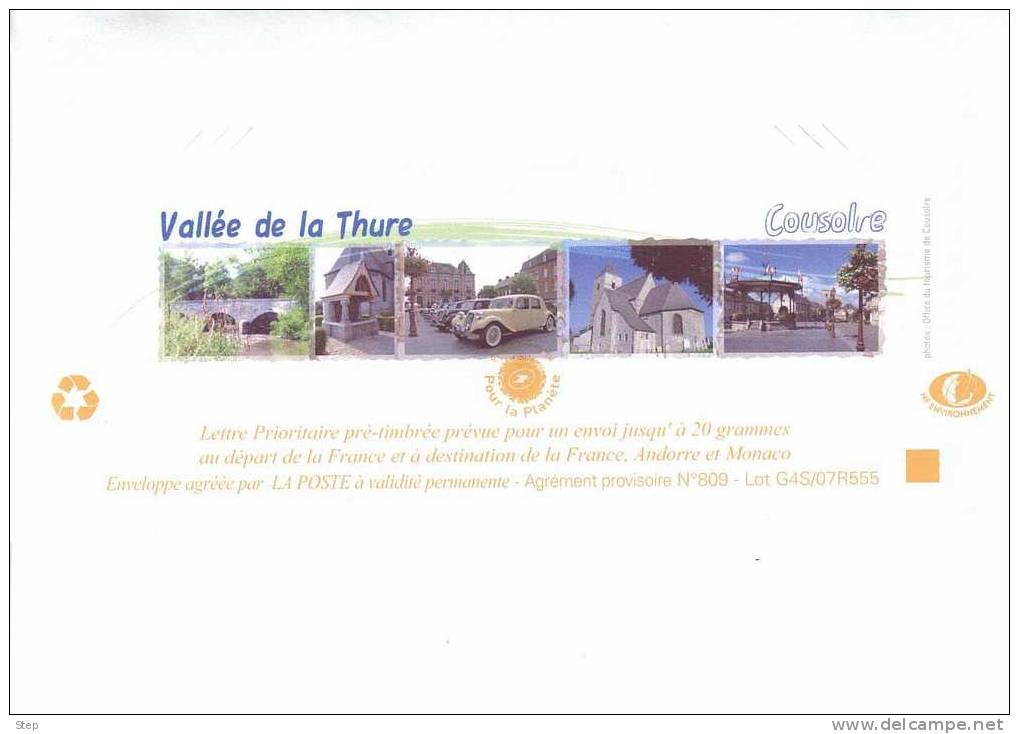 PAP COUSOLRE (NORD) : ORATOIRE Illustré Au VersoTimbre "LAMOUCHE" - Prêts-à-poster:Overprinting/Lamouche