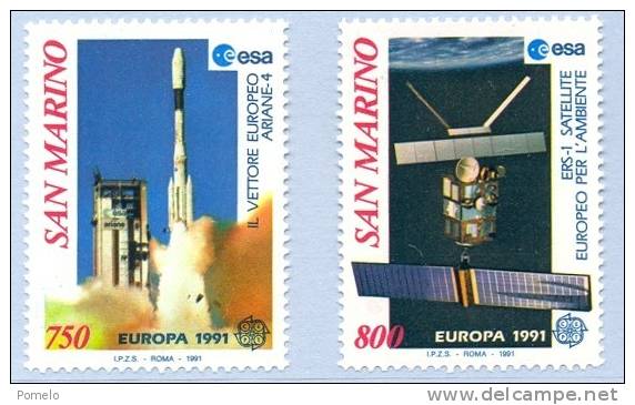 San Marino - Europa 91: Lo Spazio - Unused Stamps