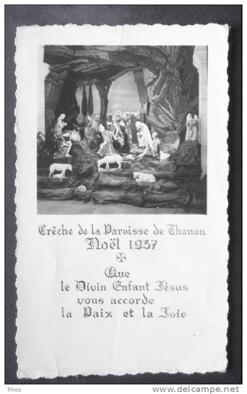 74 Thonon-les-Bains Creche Noel Image Religieuse    D74D  K74281K  C74281C RH036541 - Devotieprenten