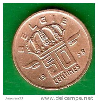 50  Centimes  BELGIE  1958  (PRIX FIXE)  (BN13) - 50 Centimes