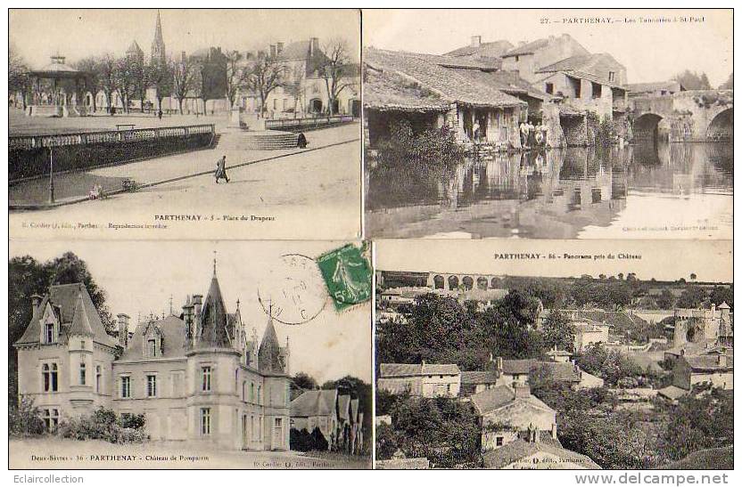 PARTHENAY..Lot De 6 Cartes.. Vues Diverses Dont..Tanneries - Parthenay