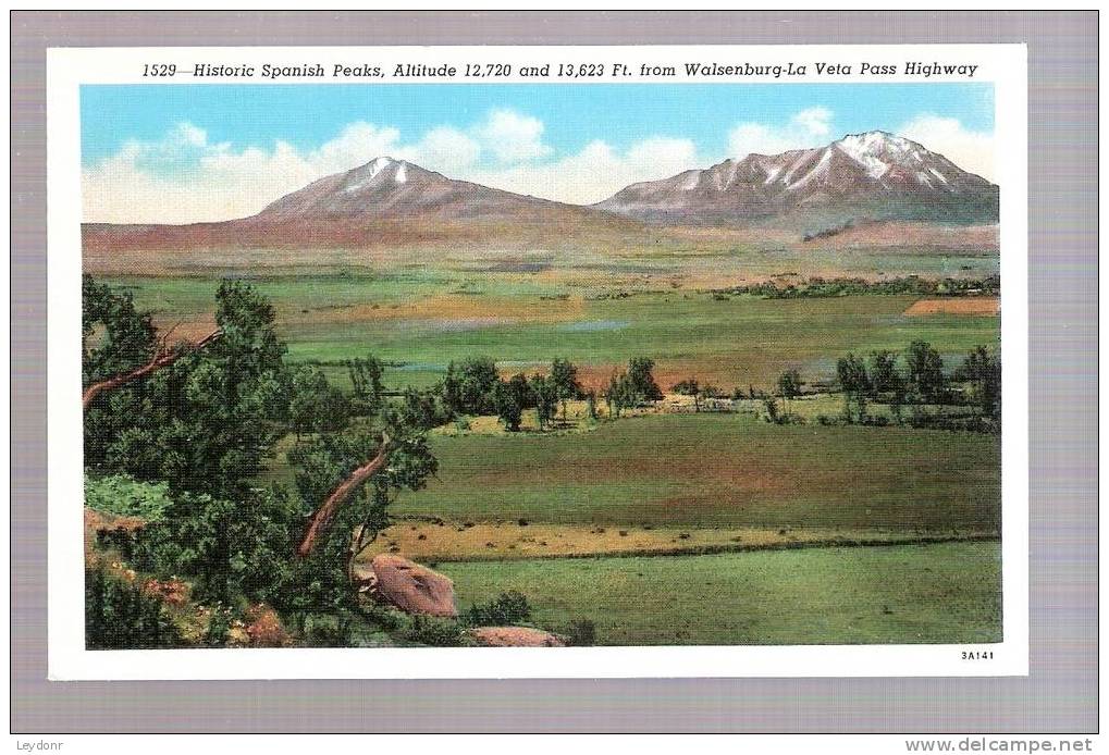 Historic Spanish Peak From Walsenburg, La Veta Pass Highway South Central Colorado - Autres & Non Classés