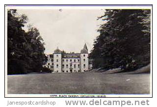 Real Photo PCd Hotel BLACK BARONY EDDLESTON-- Peebles--Peebles-shire--The BORDERS--Scotland - Peeblesshire