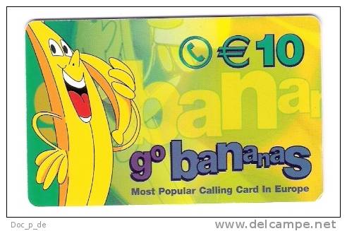 Germany - Deutschland - Go Bananas - €10 - Prepaid - GSM, Cartes Prepayées & Recharges