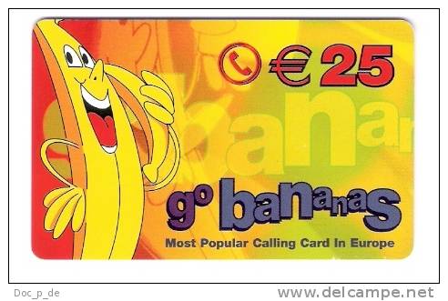 Germany - Deutschland - Go Bananas - €25 - Prepaid - GSM, Cartes Prepayées & Recharges