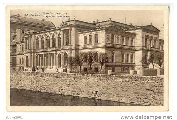 #043 BOSNIA SARAJEVO  OPERA HOUSE THEATER OLD POSTCARD - Bosnia And Herzegovina