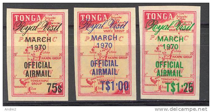 Tonga  1970 Royal Visit   : Official Airmail - Tonga (1970-...)