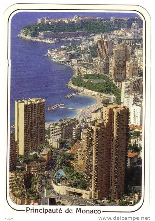 CPM - MONACO - Vue Générale - Coul - Déb 90 ! - - Panoramische Zichten, Meerdere Zichten