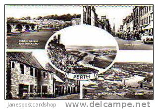 Real Photo PCd.-- Multi-View PERTH CITY Valentines # D 3082-- Perthshire-- SCOTLAND - Perthshire