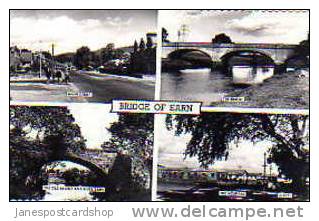 Real Photo PCd.-- Multi-View  BRIDGE OF EARN  Valentines # D 8771-- Perthshire-- SCOTLAND - Perthshire