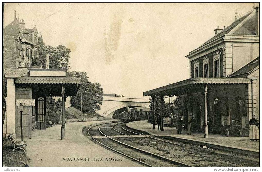 92  - FONTENAY Aux ROSES - LE TRAIN Arrivant En GARE - Fontenay Aux Roses