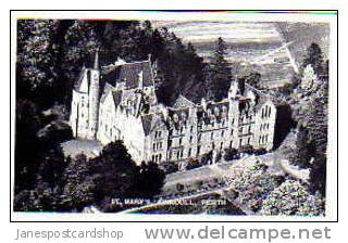 Old PCd--Aerial View Of--St.MARY'S --KINOULL--  PERTH--Perthshire--SCOTLAND - Perthshire