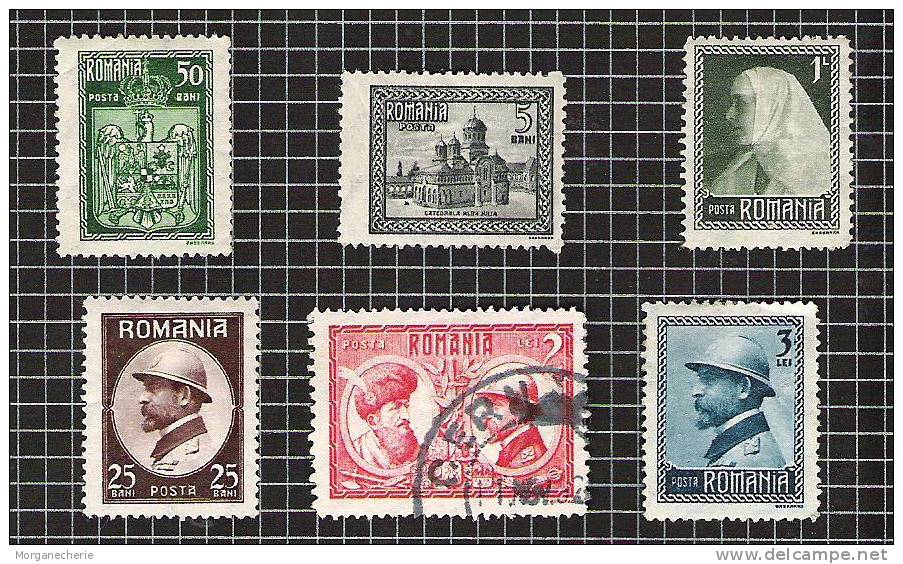ROMANIA, 1922, MI 286-291  290@ 291 AVEC GROSSE CHARNIERE - Unused Stamps