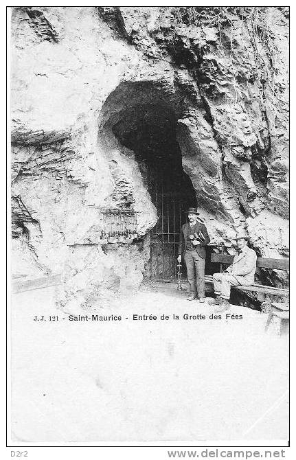 St-Maurice.Entréede La Grotte Aux Fées.Animée.. - Saint-Maurice