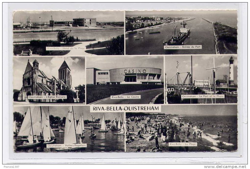 Ref 141 - RIVA-BELLA-OUISTREHAM - Très Jolie Multivues Semi-moderne De 1959 - Riva Bella