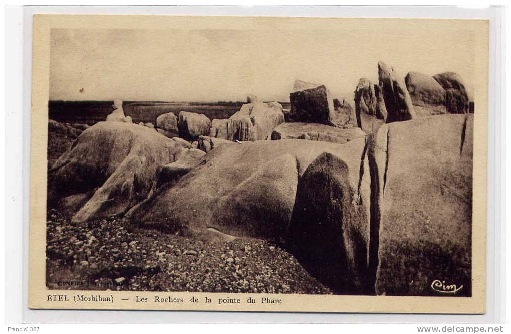 Ref 141 - ETEL - Les Rochers De La Pointe Du Phare - Etel