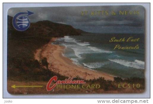 SOUTH EAST PENINSULA  (  St. Kitts & Nevis - Code 3CSKB ) - Old And Rare Card - St. Kitts & Nevis