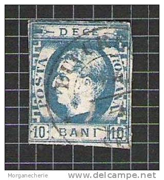 ROMANIA, 1869 MI 22 B BLAU @ - 1858-1880 Fürstentum Moldau