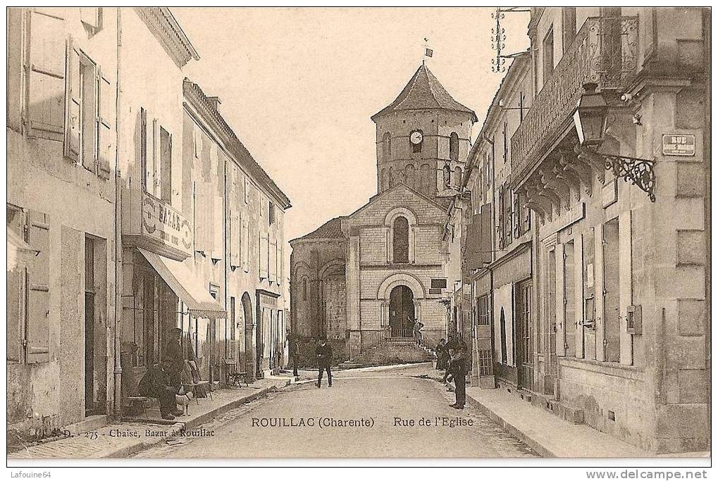 ROUILLAC - Rue De L´Eglise Animée - Rouillac