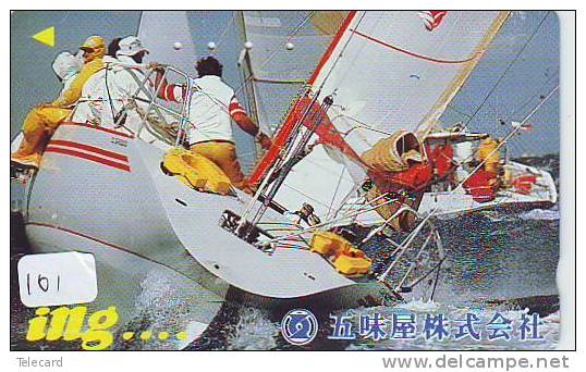 VOILIER (101) Sailing Zeilen Segeln BATEAU Segelschiff Schiff SAILING BOAT Telecarte Japan Phonecard - Boten