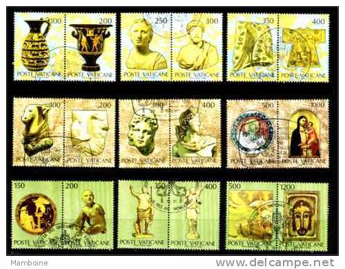 VATICAN 1983  Timbres Des Blocs 5 à 7 Serie Compl.18 Valeurs Obliteres - Used Stamps