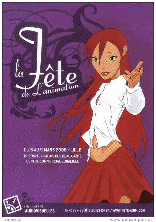 Programme Fête De L'animation Lille 2008 - Other & Unclassified