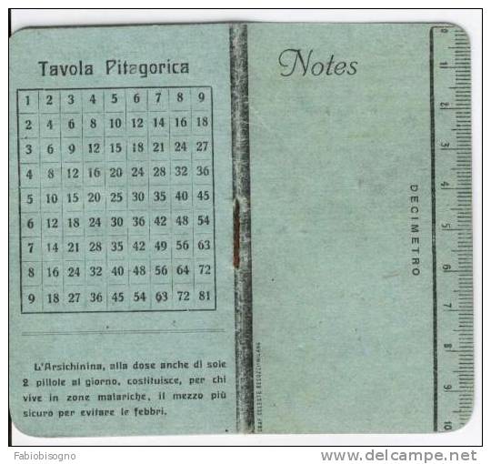 1914 Calendarietto - L'arsichinina (farmacia) - Formato Cm 5.8 X 10 - Small : 1901-20