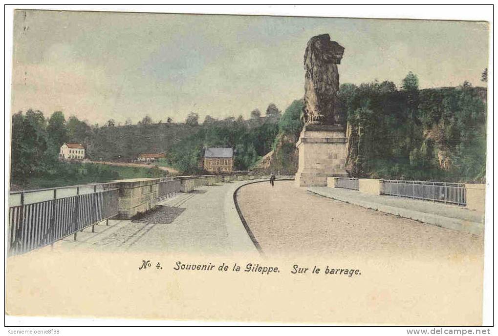 LA GILEPPE - SOUVENIR DE  SUR LE BARRAGE - Gileppe (Barrage)