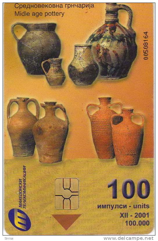 Macedonia / Phonecard Pottery - Cultura