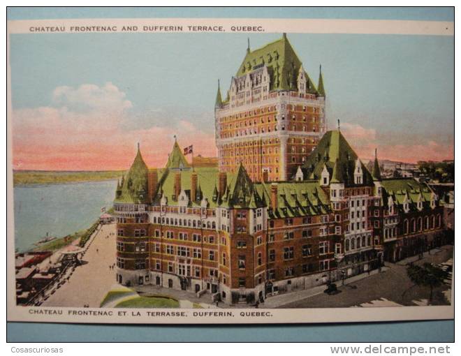 9850  CANADA    QUEBEC  CHATEAU FRONTENAC    AÑOS / YEARS / ANNI  1920 - Québec - Château Frontenac